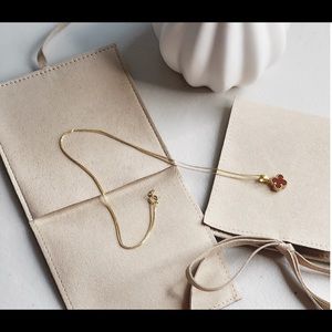 🚫SOLD — Red Clover Necklace